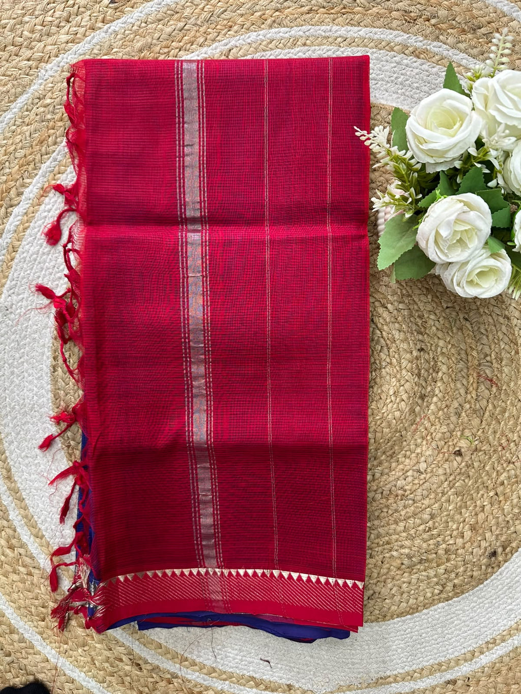 Handwoven Mangalgiri Cotton Silk Saree
