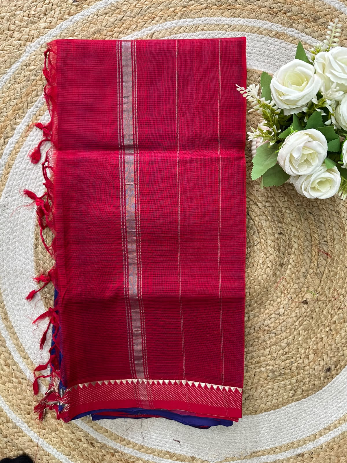 Handwoven Mangalgiri Cotton Silk Saree