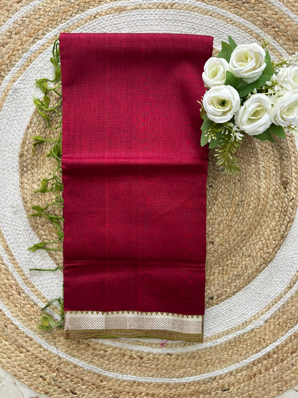 Handwoven Mangalgiri Cotton Silk Saree
