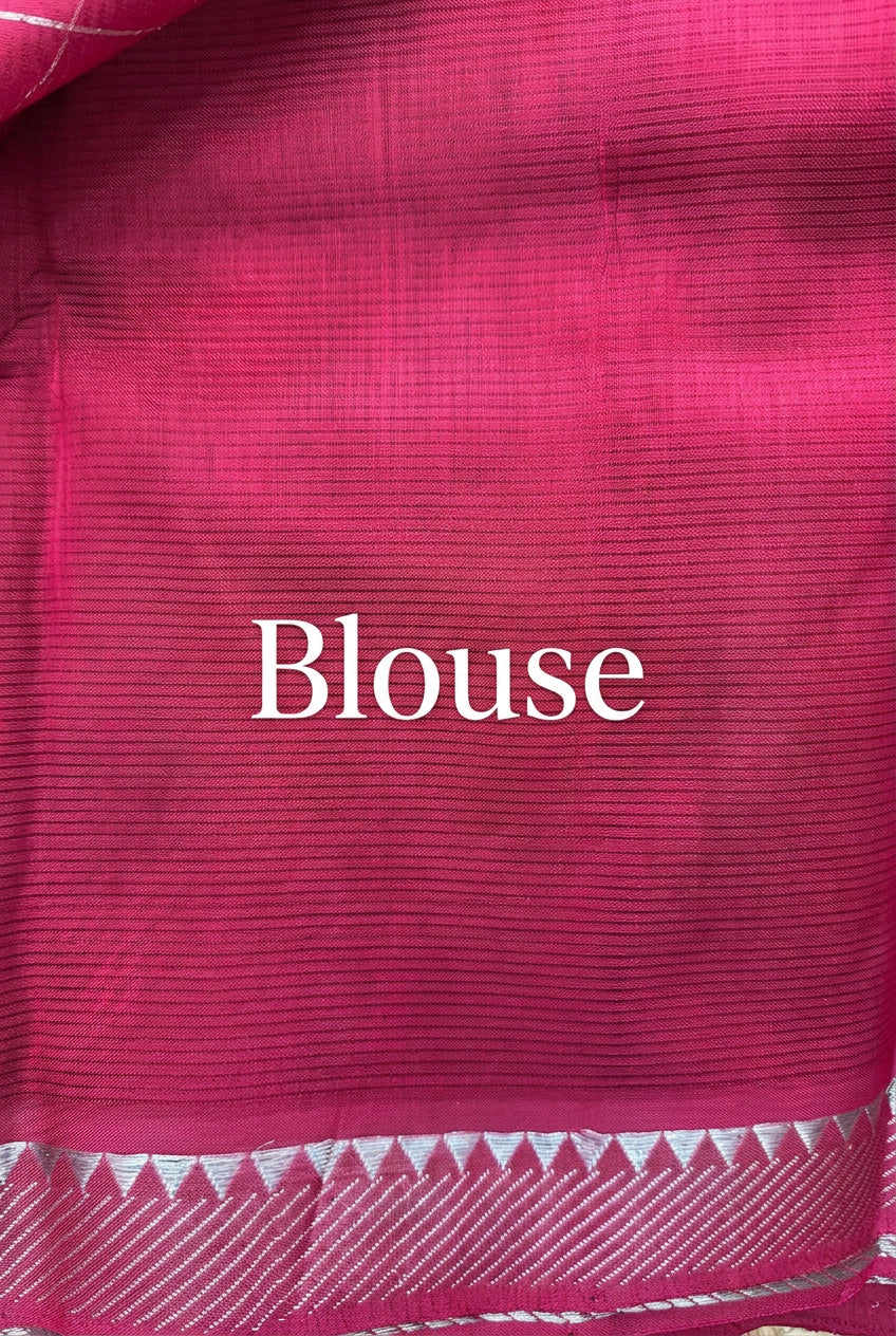 Handwoven Mangalgiri Cotton Silk Saree