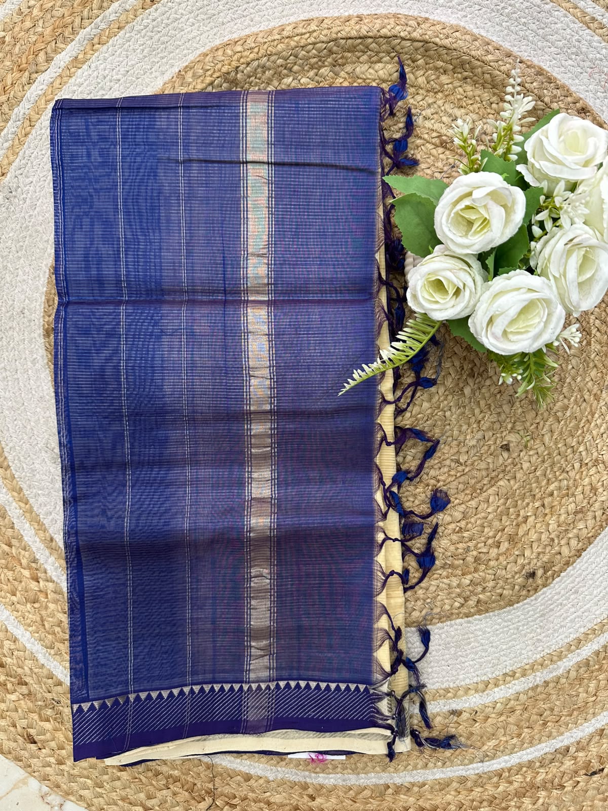 Handwoven Mangalgiri Cotton Silk Saree