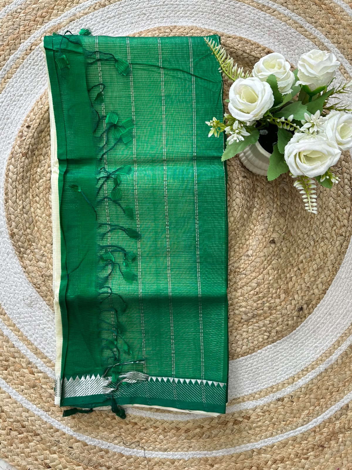 Handwoven Mangalgiri Cotton Silk Saree