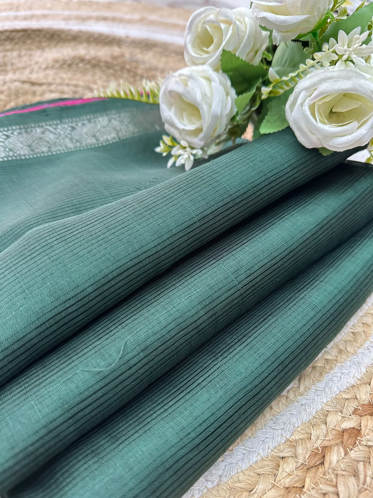 Handwoven Mangalgiri cCotton Silk Saree