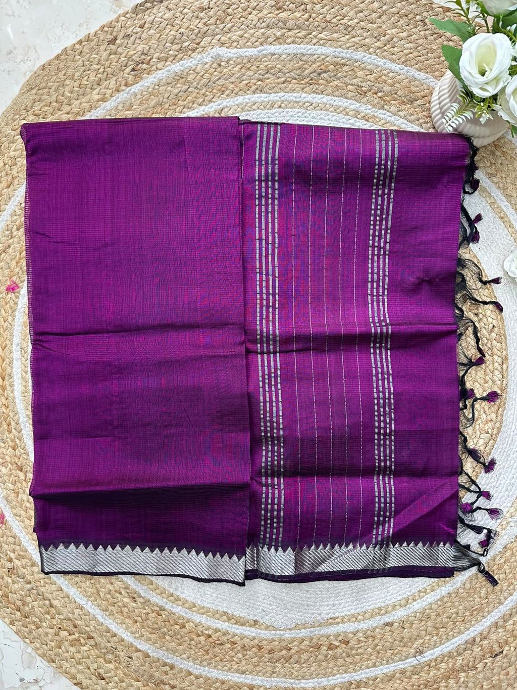 Handwoven Mangalgiri Cotton Silk Saree