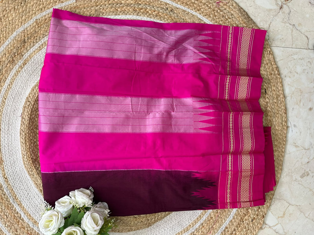 Temple Boarder Ilkal Saree