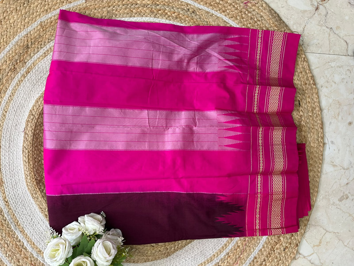 Temple Boarder Ilkal Saree