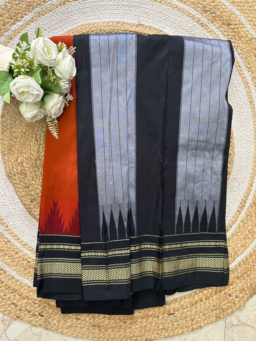 Temple Boarder Ilkal Saree