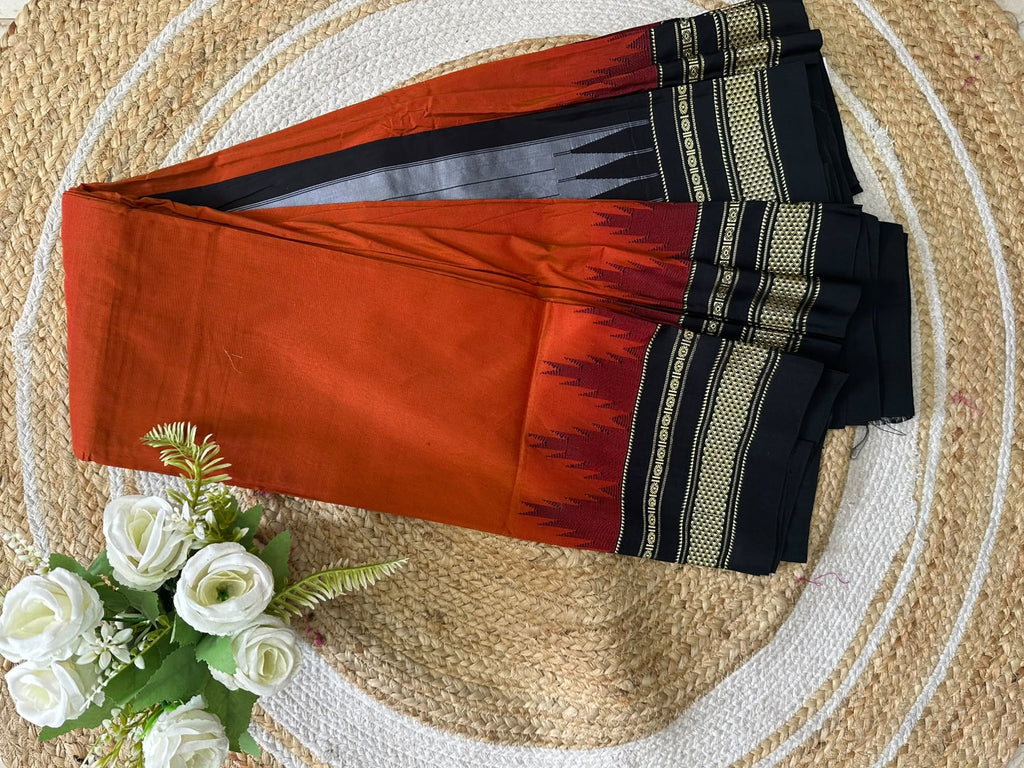 Temple Boarder Ilkal Saree