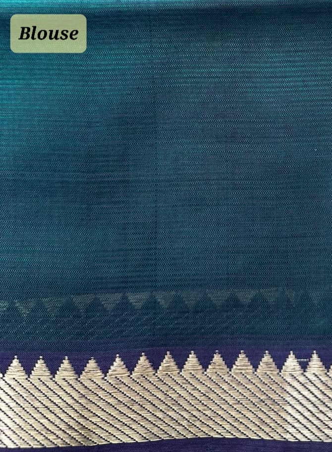 Handwoven Mangalgiri Cotton Silk Saree