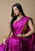 Pure Banarasi Katan Silk Saree without border