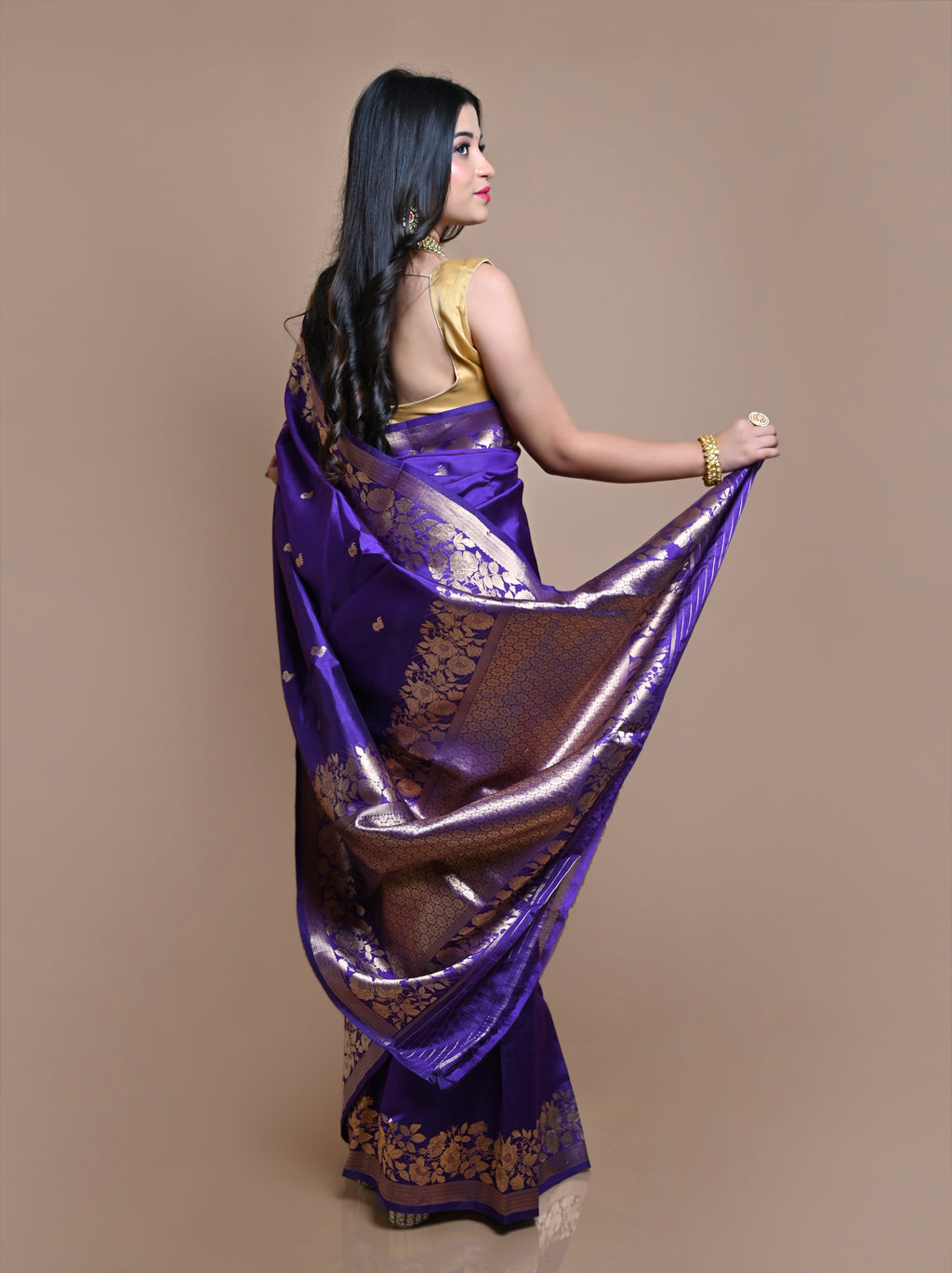 Pure Banarasi Raw Mango Silk Saree