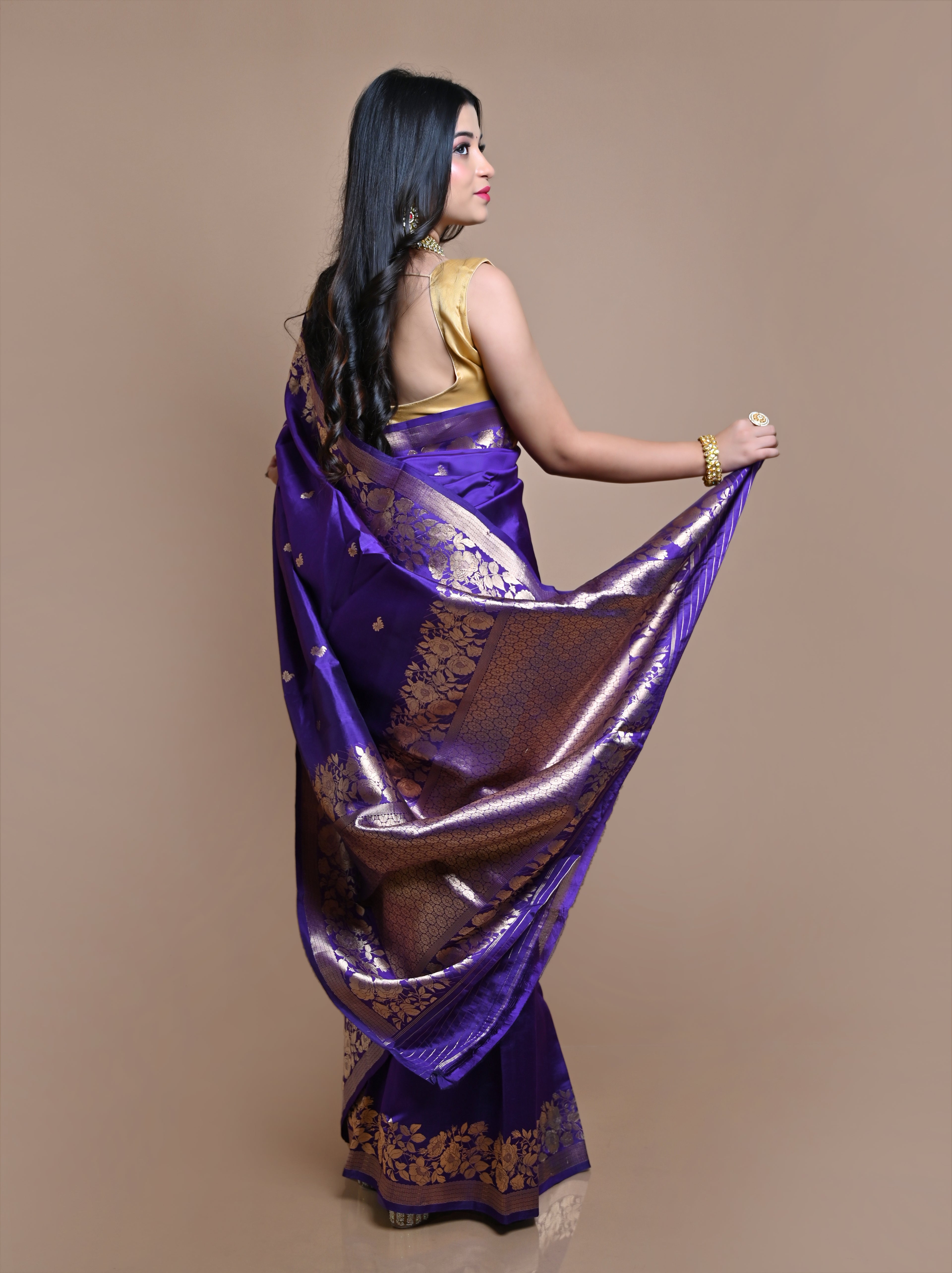 Pure Banarasi Raw Mango Silk Saree