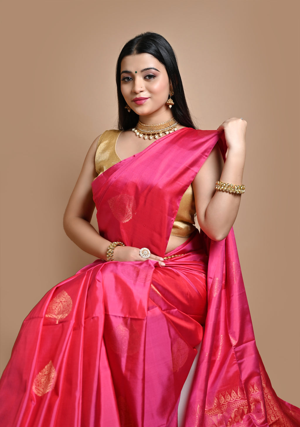 Pure Soft Silk Saree with Buta