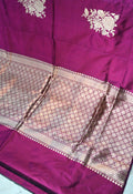 Pure Banarasi Katan Silk Saree without border