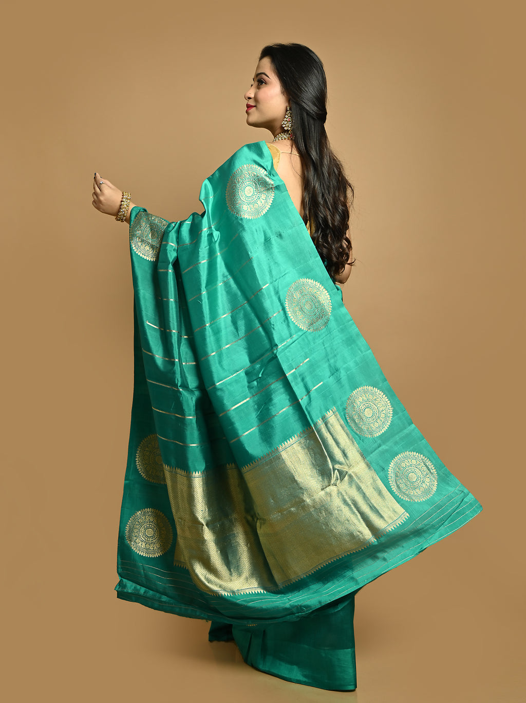 Pure Banarasi Raw Mango Silk Saree