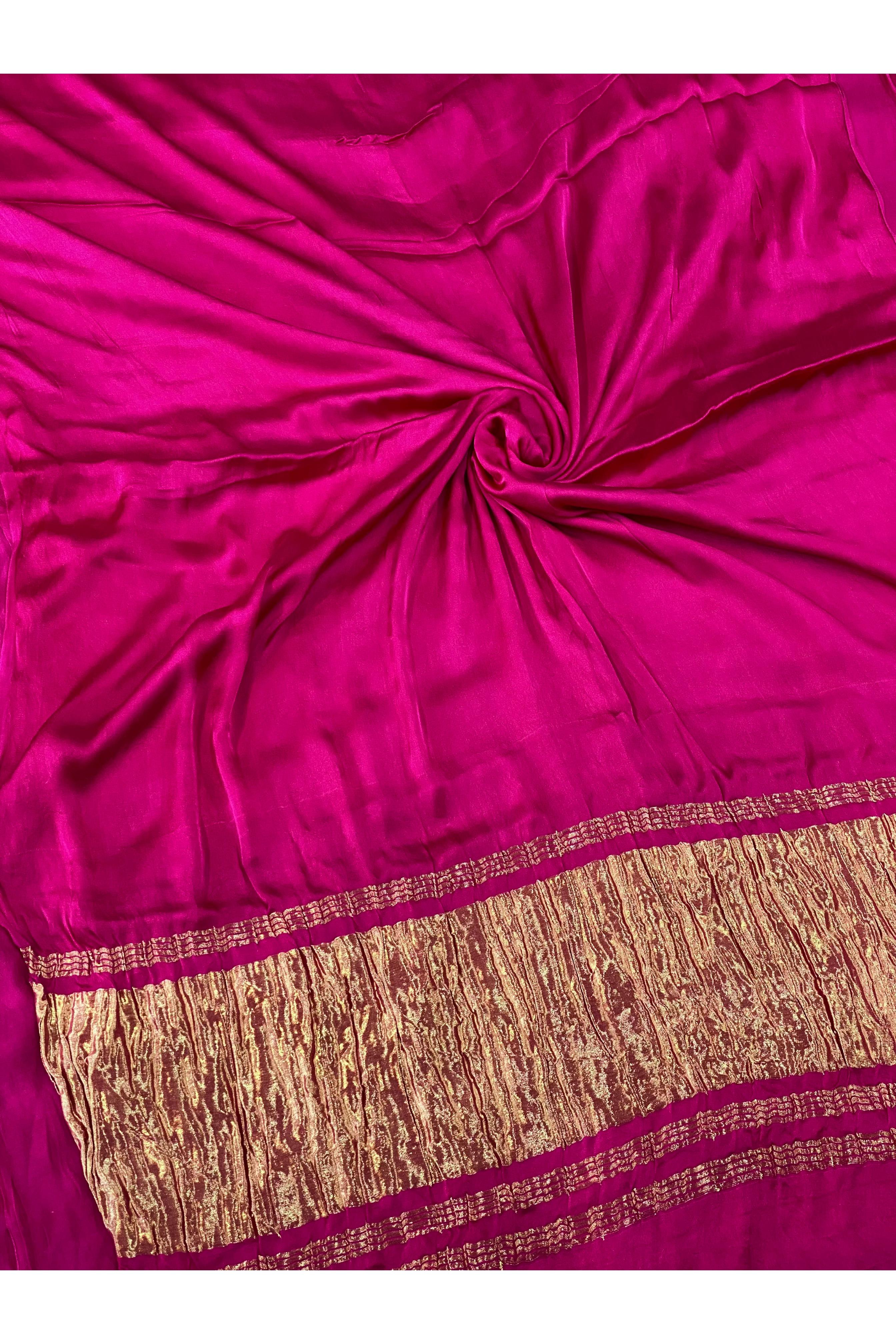 Pure Modal Silk Plain Saree