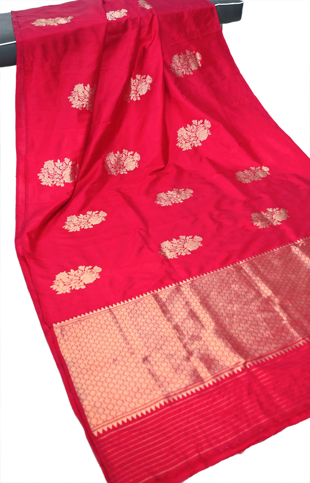 Pure Banarasi Katan Silk Saree without border
