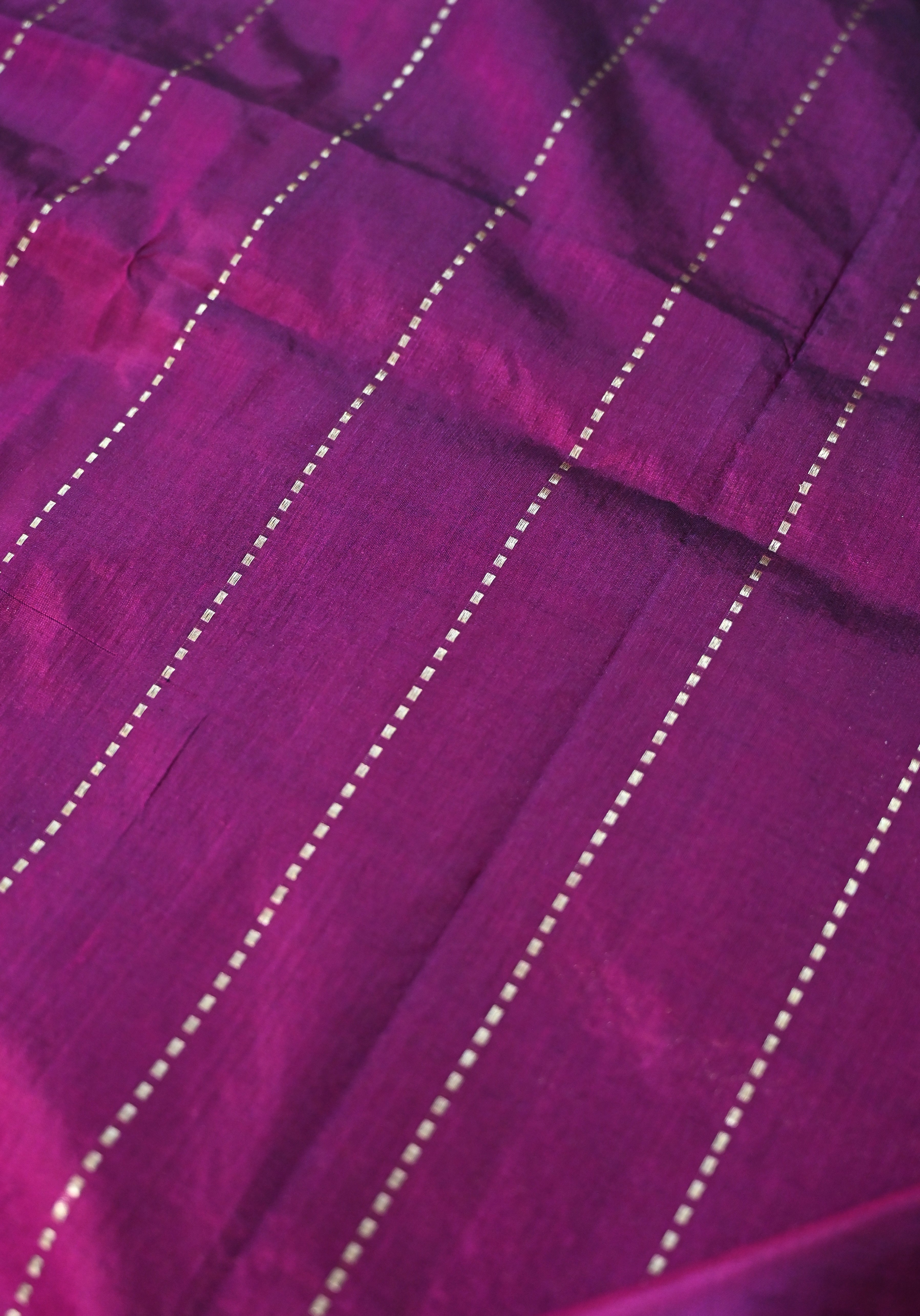 Pure Banarasi Katan Silk Saree without border