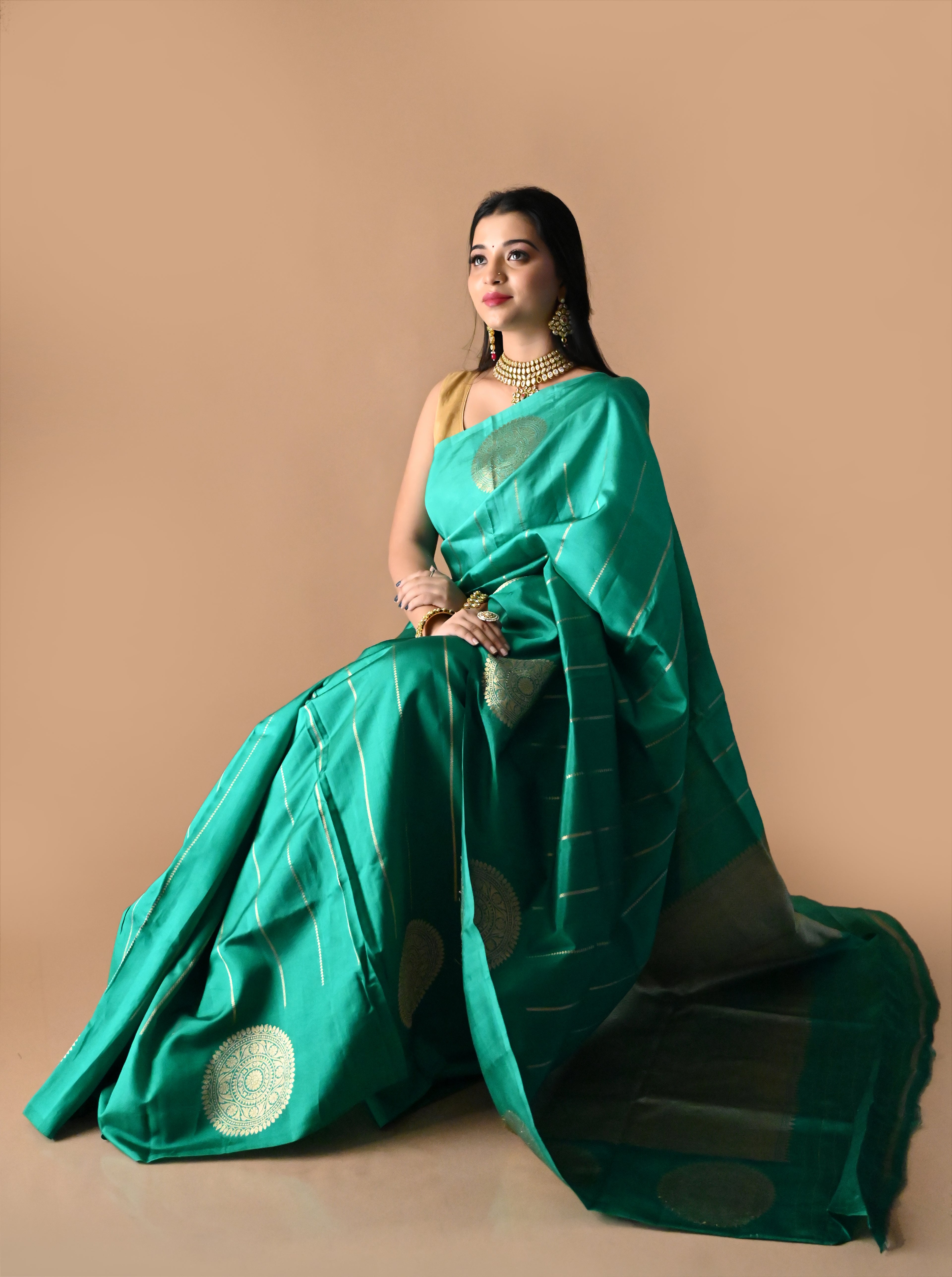 Pure Banarasi Raw Mango Silk Saree