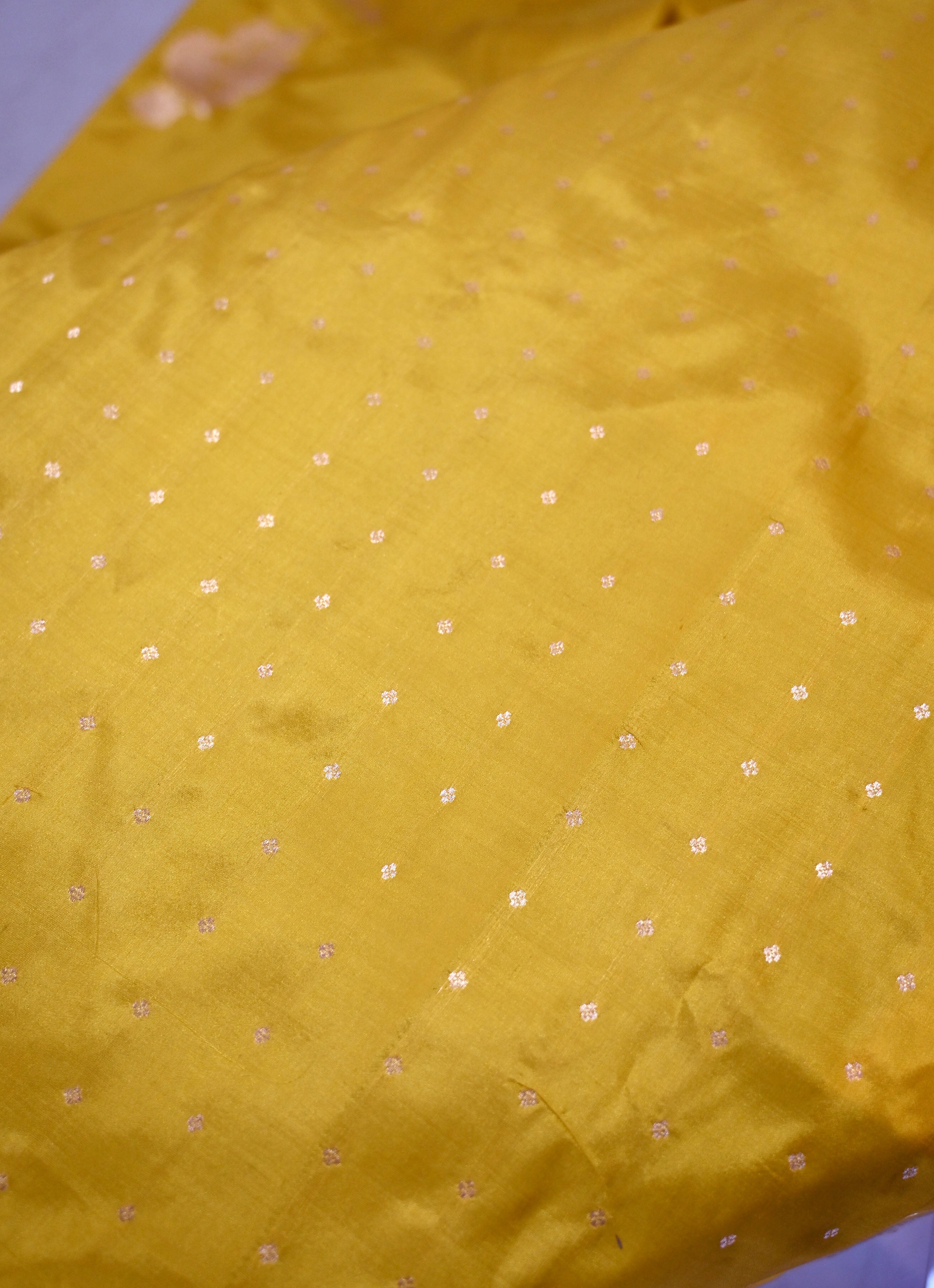 Pure Banarasi katan Silk Saree without border