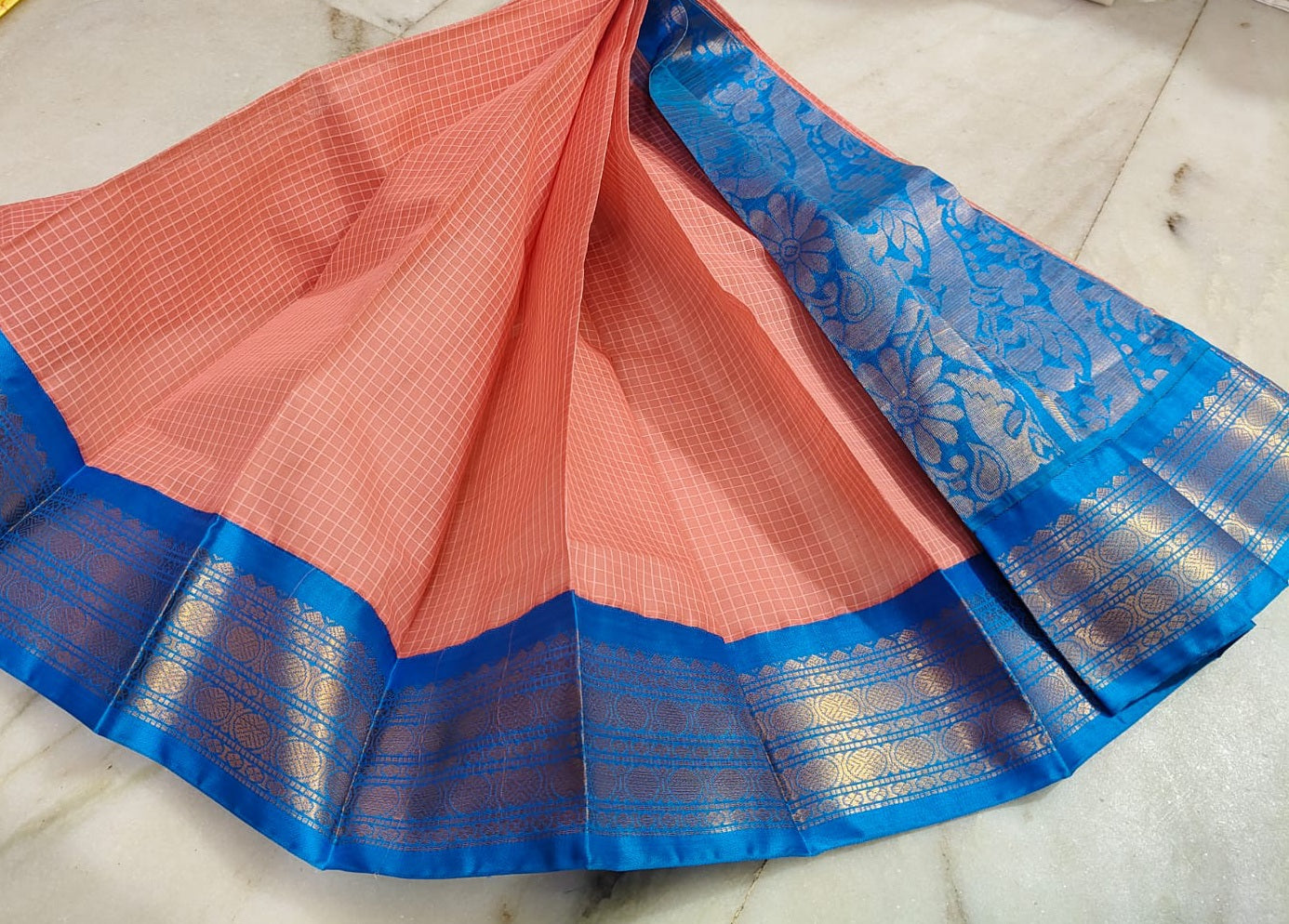 Handloom Gadwal Cotton Saree