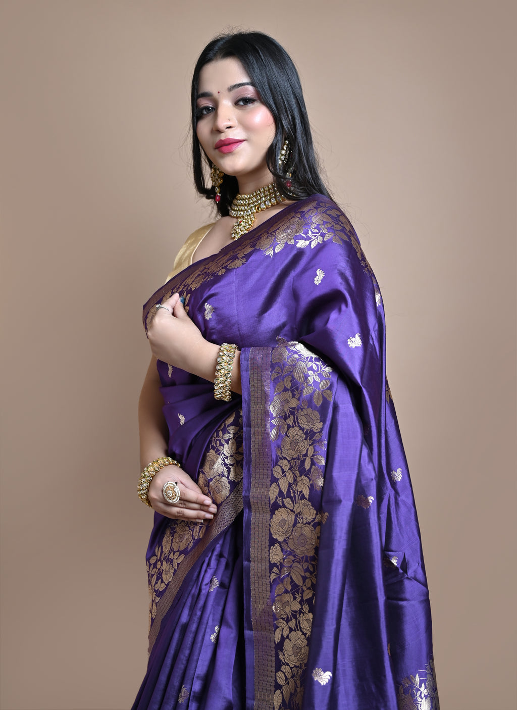 Pure Banarasi Raw Mango Silk Saree